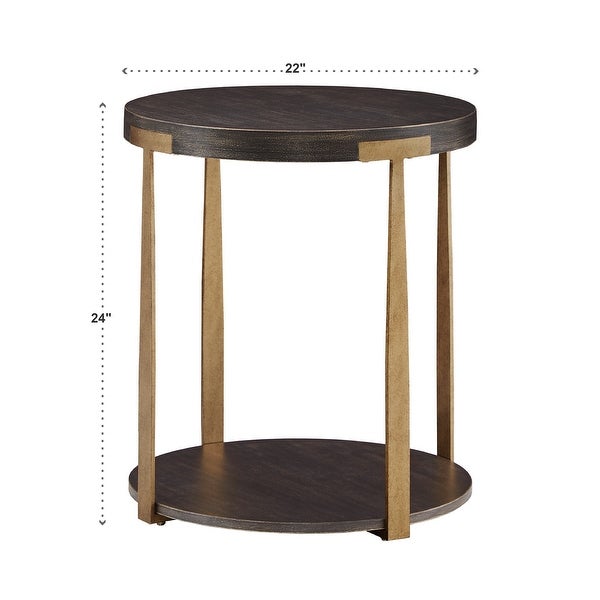 Jensen Wood and Metal T-Brace Tables by iNSPIRE Q Artisan