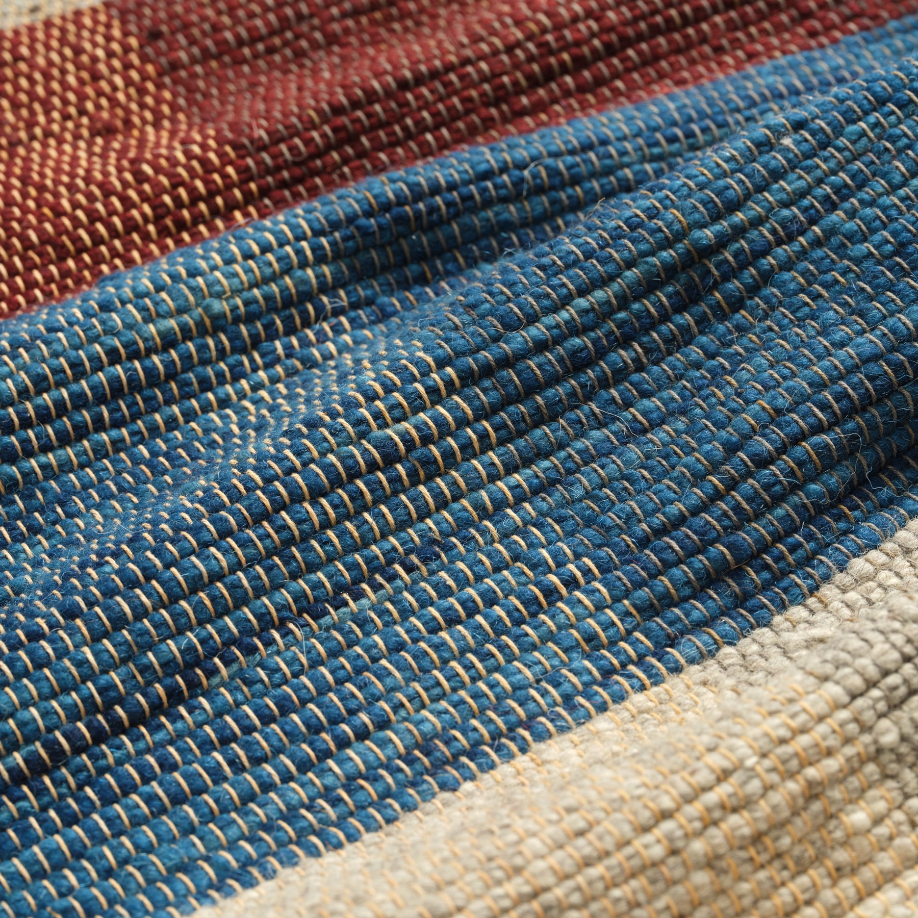 Eco Wool Remnant Handwoven Rug – Sustainable Luxury for Your Home