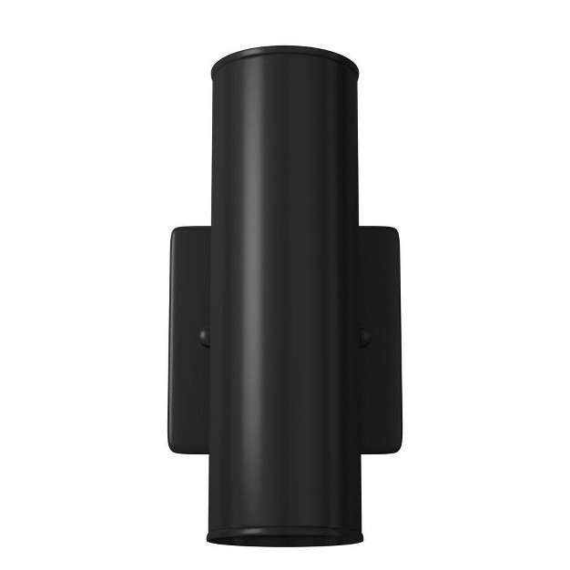 2 light Riga Outdoor Wall Light Matte Black Eglo