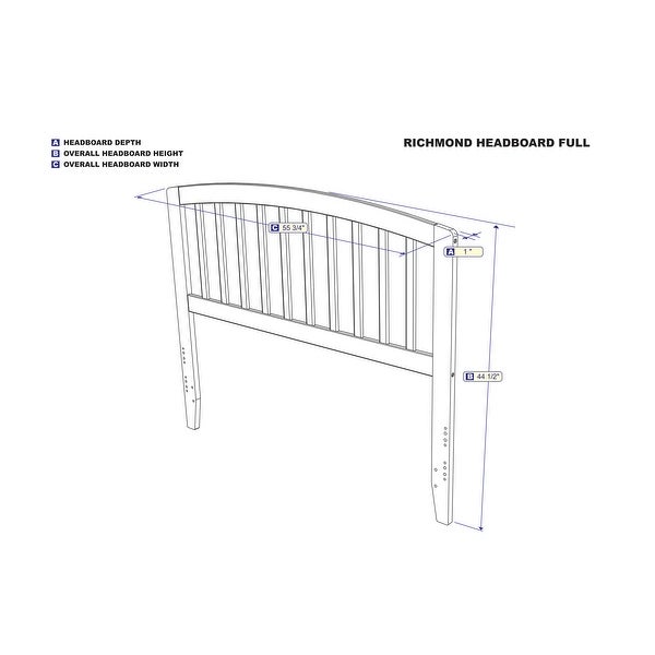 Richmond Mission Classic Headboard - - 12512034