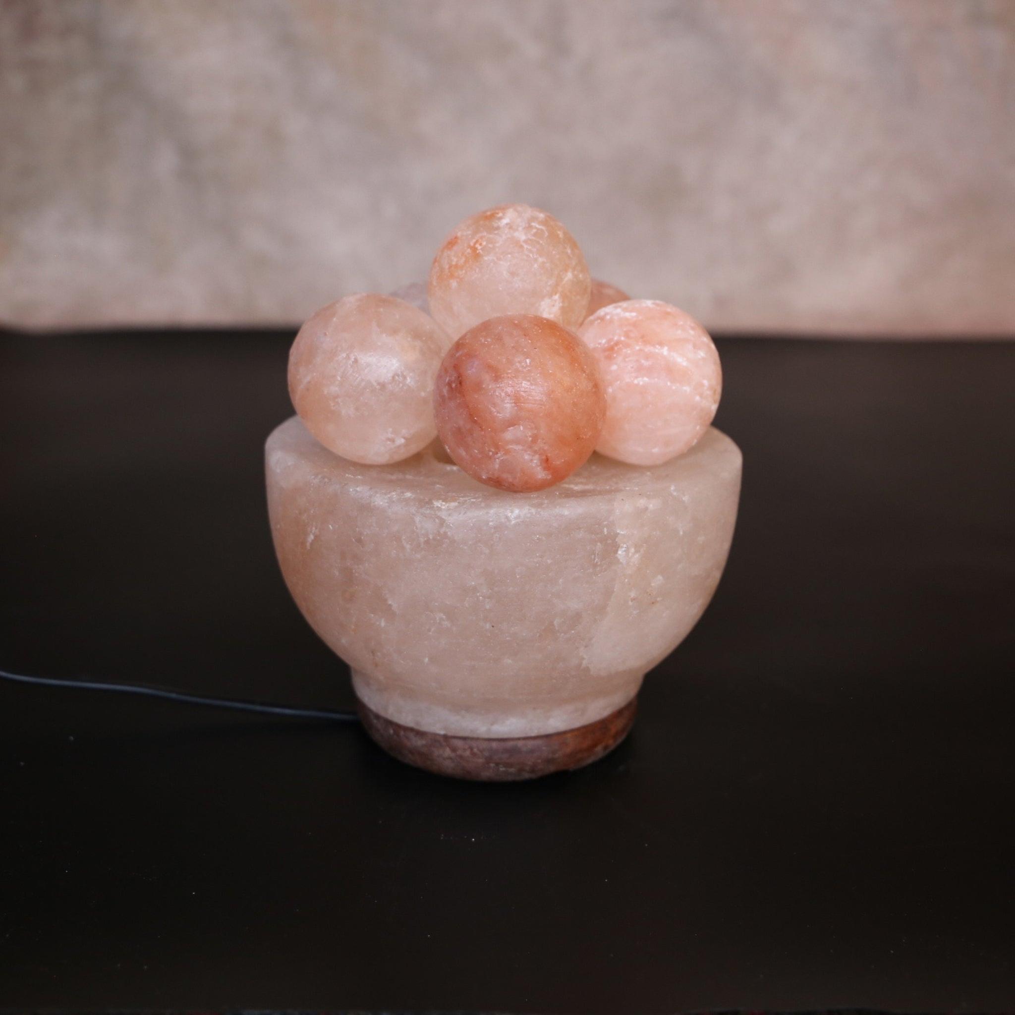 Himalayan salt lamp fire bowl - balls