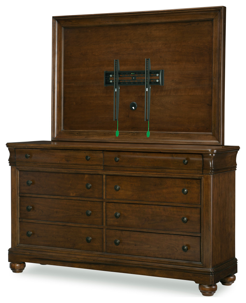 Coventry TV Frame  Classic Cherry Finish Wood   Traditional   Entertainment Centers And Tv Stands   by Legacy Classic  Houzz