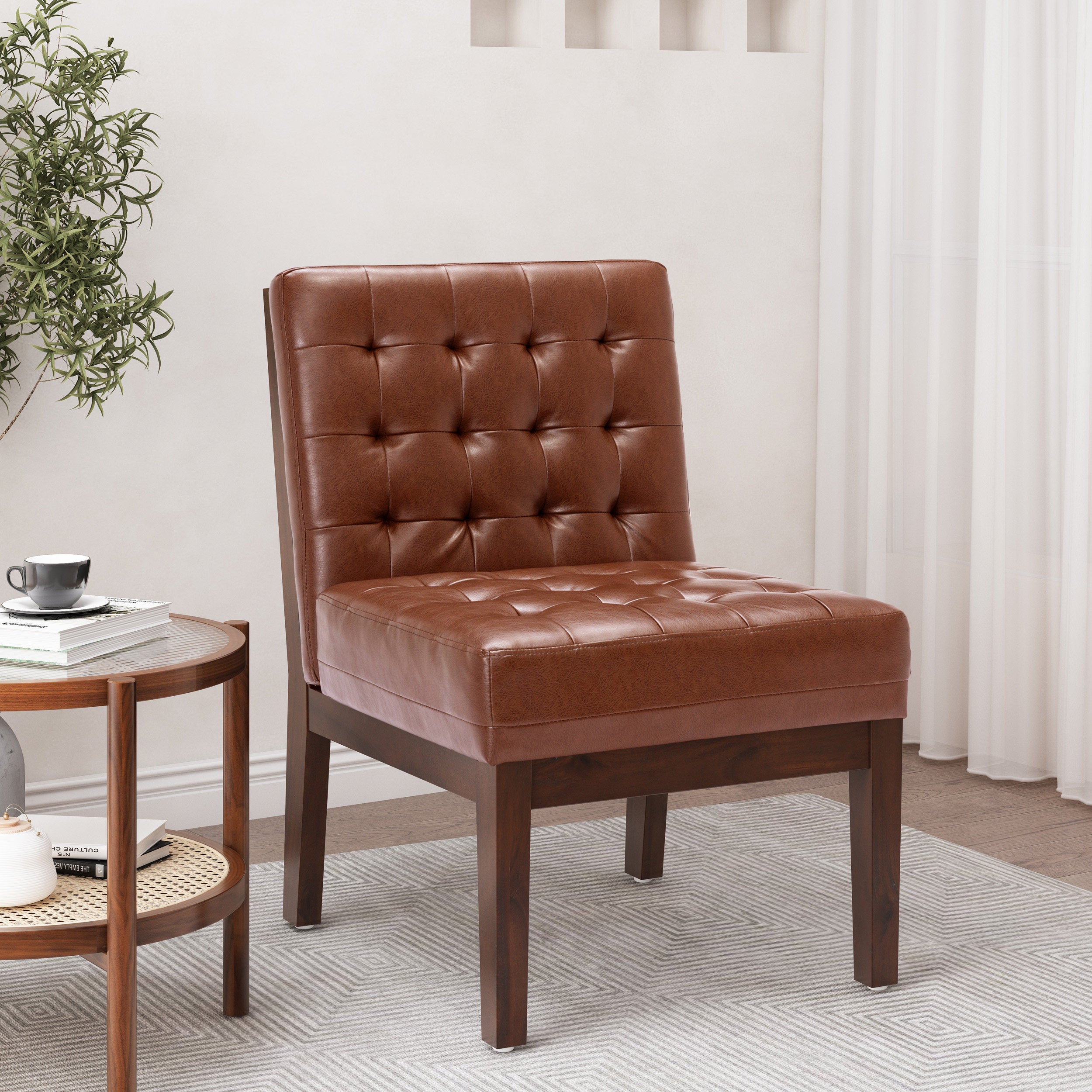 Arnton Contemporary Tufted Accent Chair