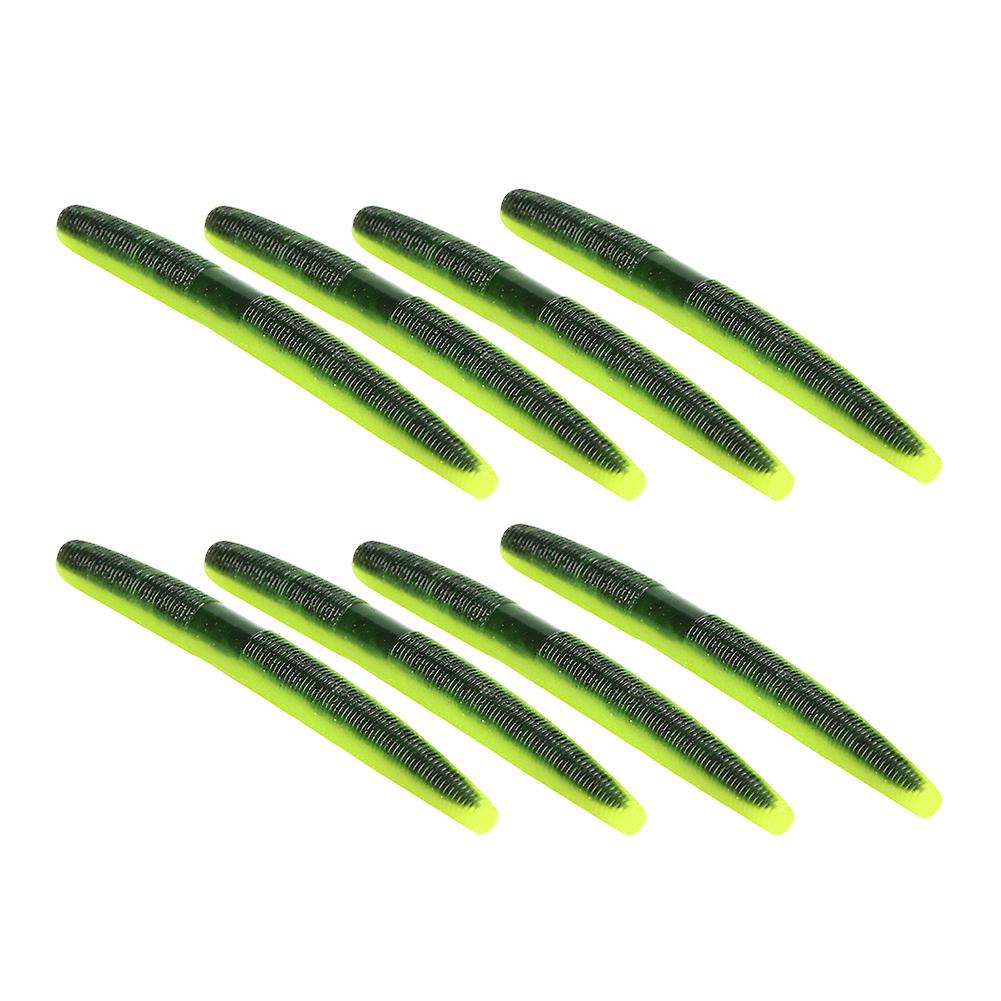 8pcs Ar24 10cm/6.5g Soft Worm Fishing Bait Artificial Lifelike Simulation Lure Accessory#1