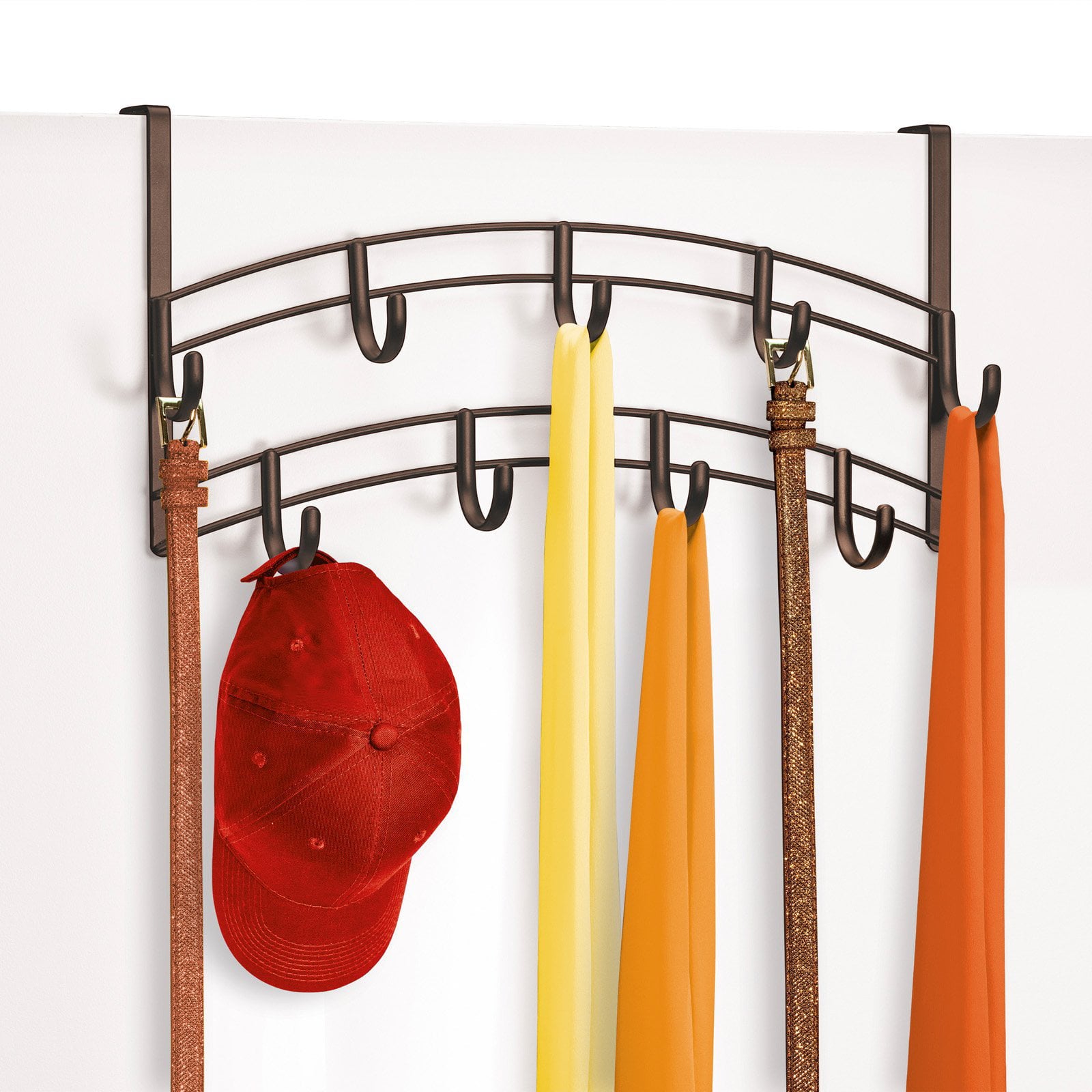 Lynk Over Door Accessory 9 Hook Organizer Rack