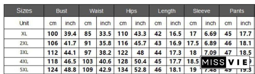 Women Plus Size Set Patchwork Short Sleeve Crop Tops Stretchy Shorts Tracksuit Summer Two Piece Outfits