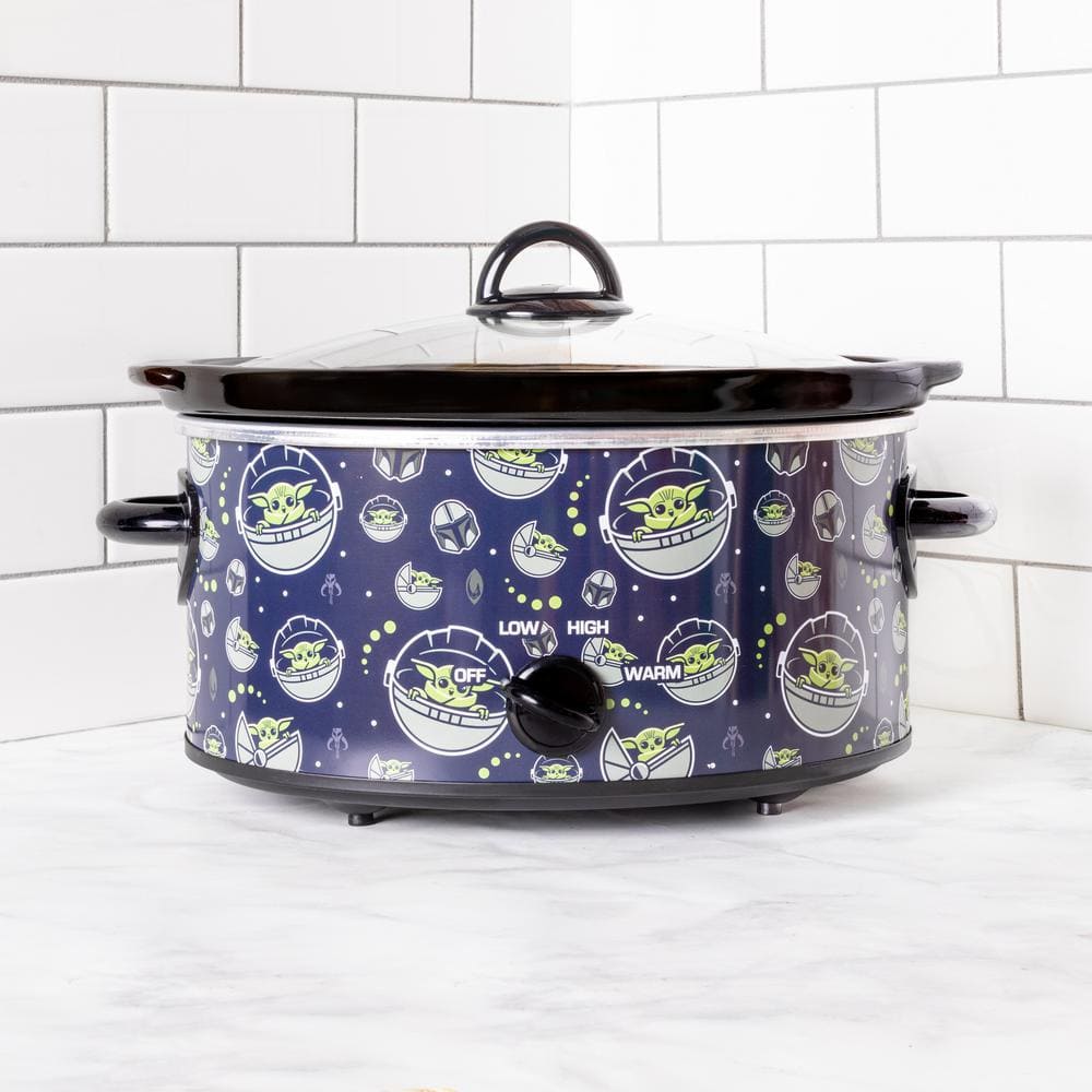 Uncanny Brands 5 qt. The Mandalorian Navy Ceramic Slow Cooker SC5-SRW-MAN1