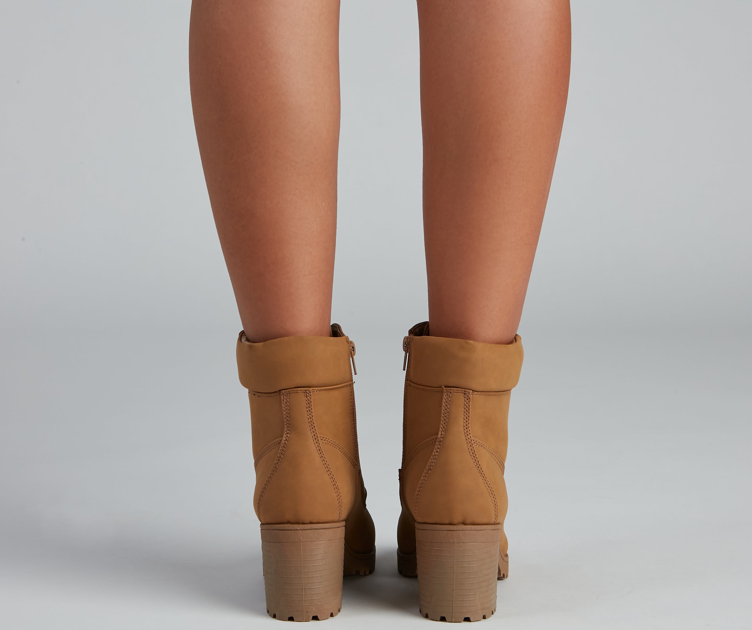 Trendy Moment Lace-Up Booties