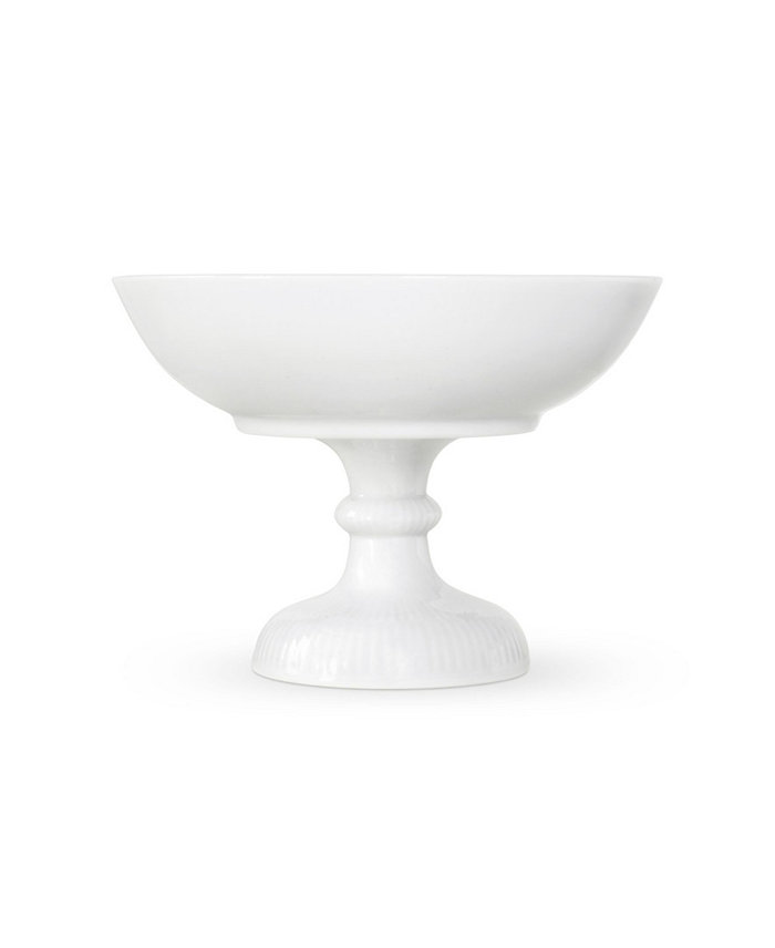 Royal Copenhagen White Fluted Bowl on Foot 6