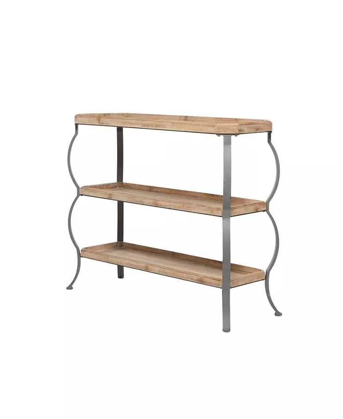 Rosemary Lane Iron Rustic Console Table