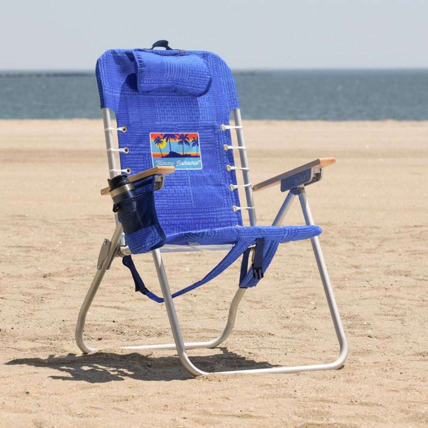 Tommy Bahama 4-Position Multicolored Beach Backpack Chair