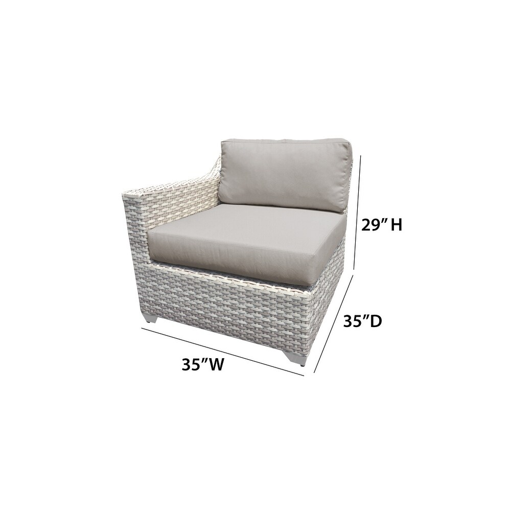 Fairmont 3 Piece Outdoor Wicker Patio Furniture Set