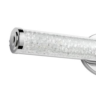 Home Decorators Collection Sibley 24 in. 1-Light Chrome LED Bathroom Vanity Light Bar 21193