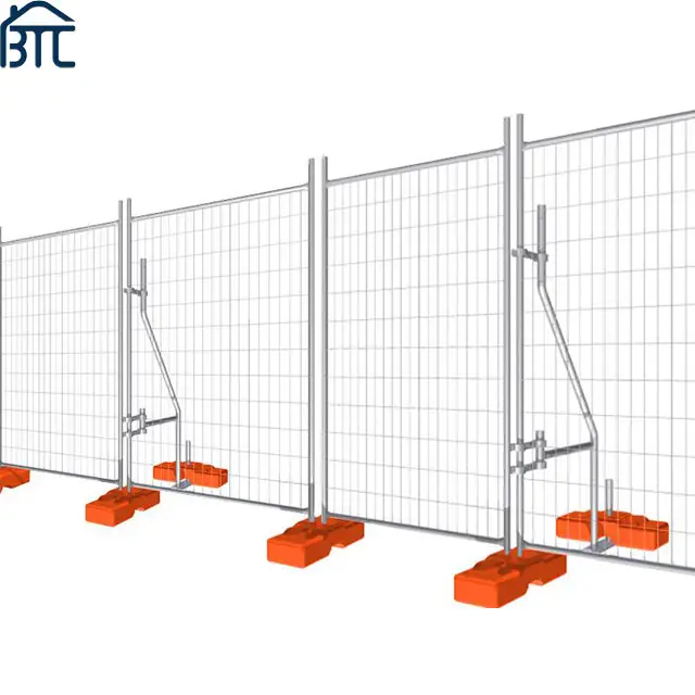 Easily Assembled Australia Standard 1.8m x 2.4m Galvanized Steel Temporary Fence Supplies