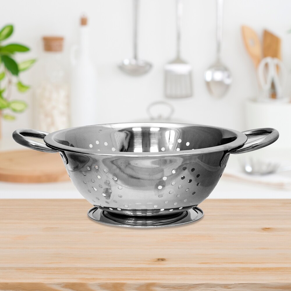 IH Casa Decor Stainless Steel Colander With Handles 8\