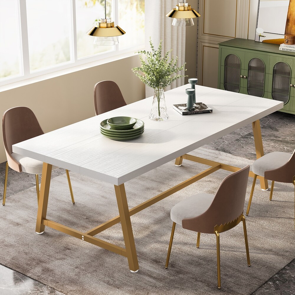 70.9 Inches Dining Table for 8 People  Family Gathering