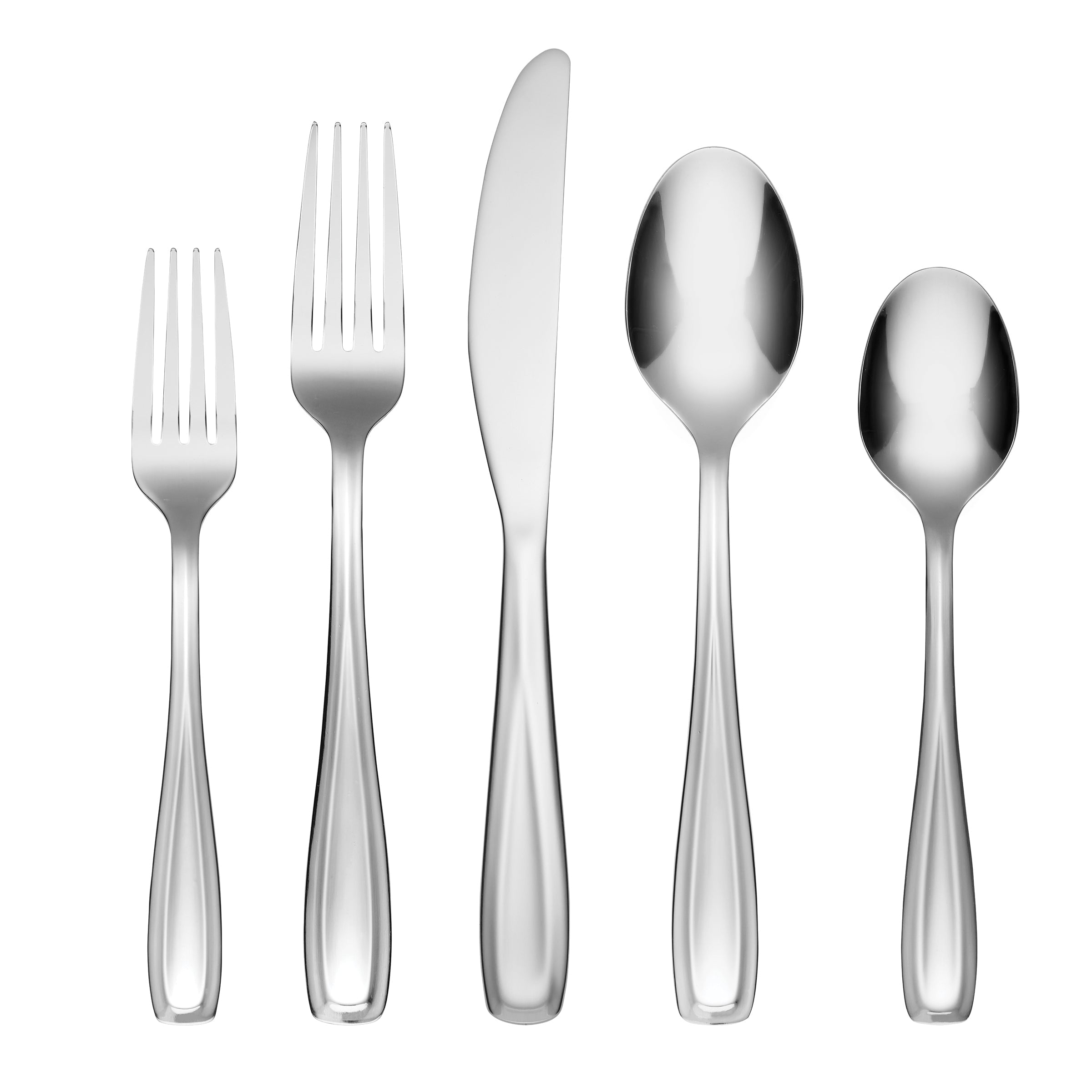 Waylen Mirror 40-Piece Flatware Set with Caddy