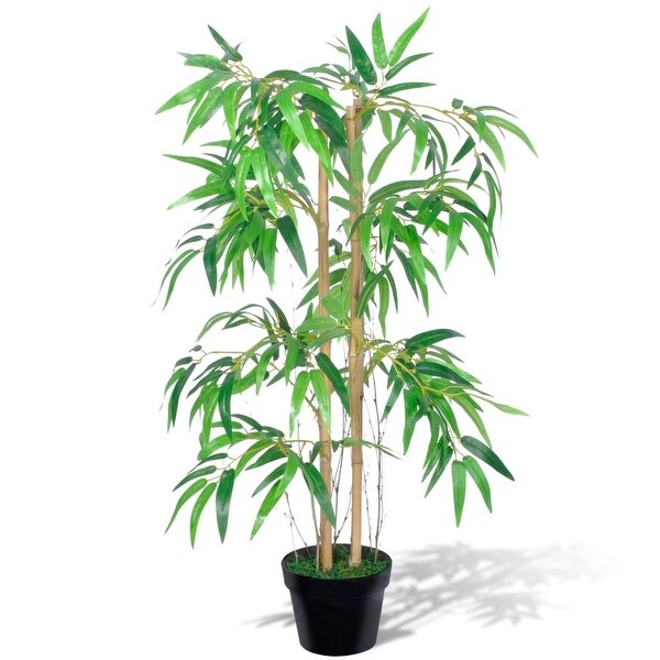 vidaXL Artificial Bamboo Plant Twiggy with Pot 35.4