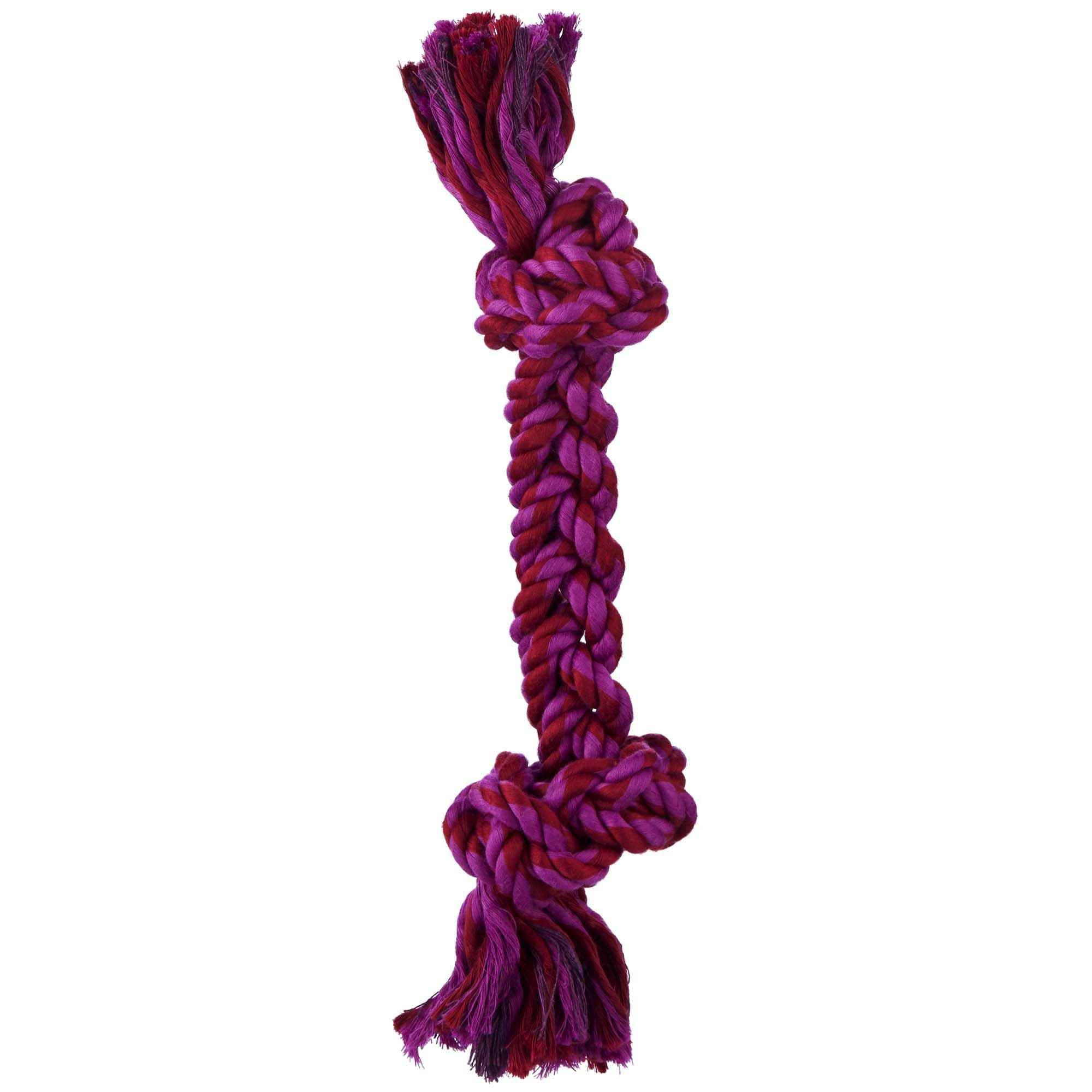 Leaps  Bounds Rope Tug Twisted Dog Toy in Assorted Colors， Medium