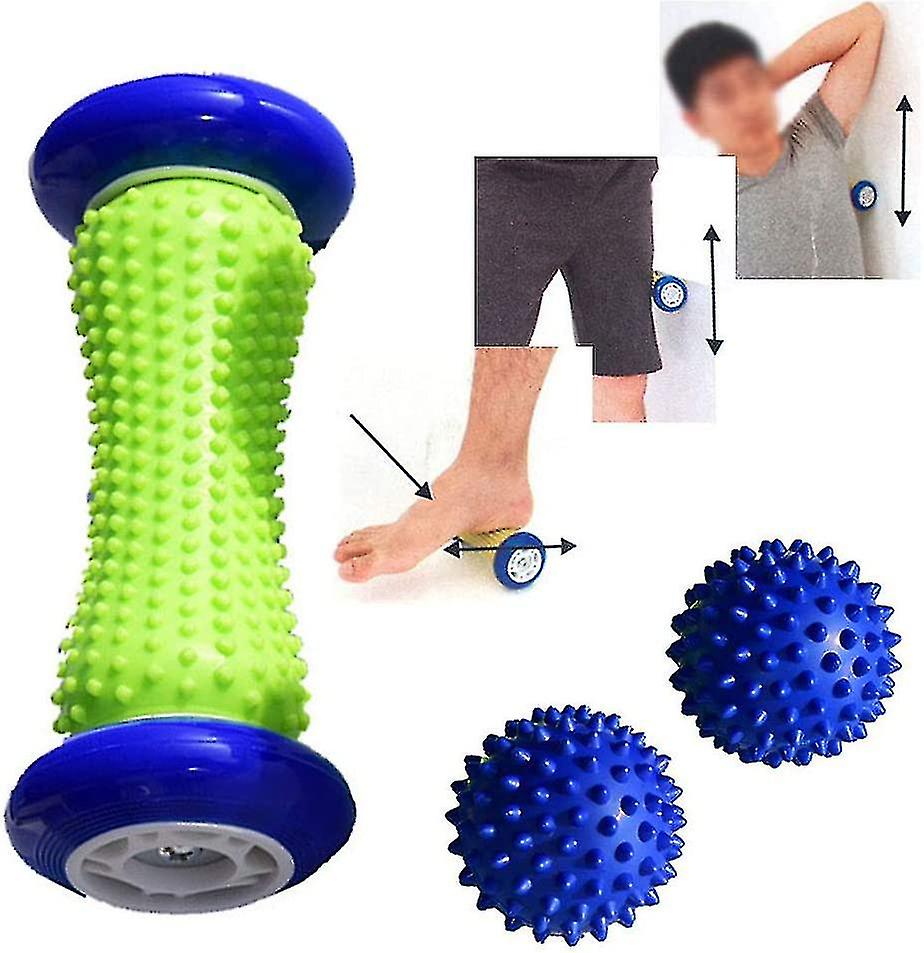 Foot And Hand Muscle Massager Roller， Pvc Plantar Fasciitis Muscle Massager Roller   (blue)