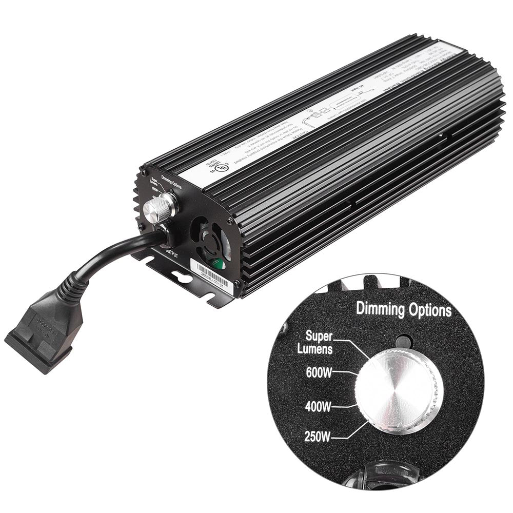 Yescom Dimmable Electronic Grow Light Ballast for MH HPS 600 Watt