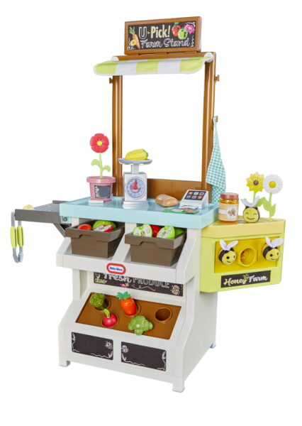 Little Tikes 3-in-1 Garden to Table Market Pretend Garden Food Growing and Cooking Toy Role Play Kitchen Playset for Multiple Kids and Toddlers