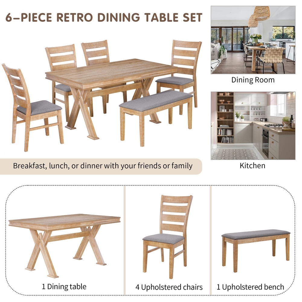 6 Piece Dining Table Set  59\