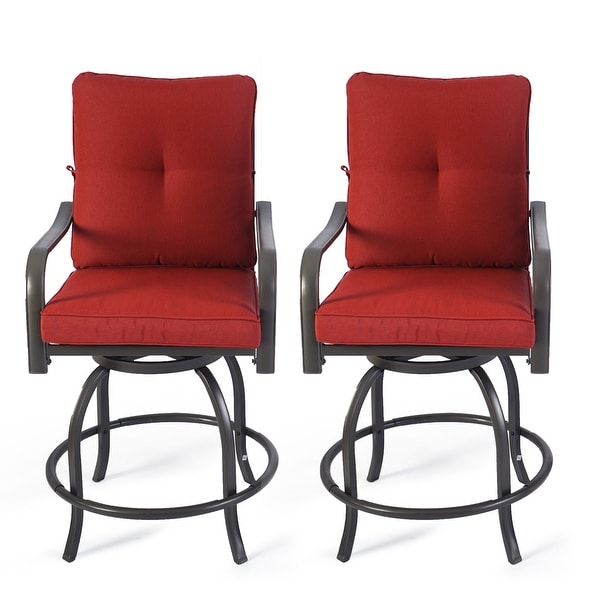 Kozyard Isabella High Swivel Bar Stools/Chair Set