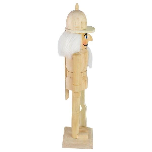 15 Unfinished Paintable Wooden Christmas Nutcracker with Rifle