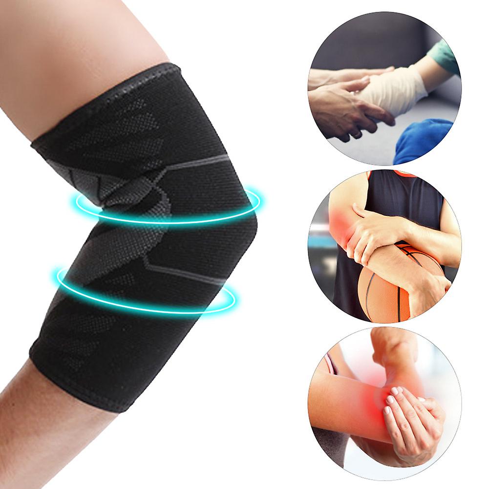 Unisex Nylon Knitting Elbow Guard Support Forcing Breathable Elastic Fitness Protective Gearl