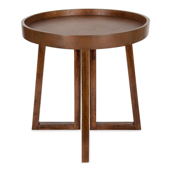 Kate and Laurel Avery Round Wood Side Table