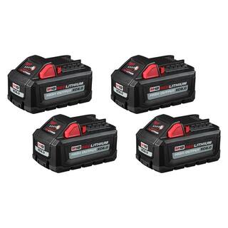 MW M18 18-Volt Lithium-Ion High Output 6.0Ah Battery Pack (4-Pack) 48-11-1862-48-11-1862