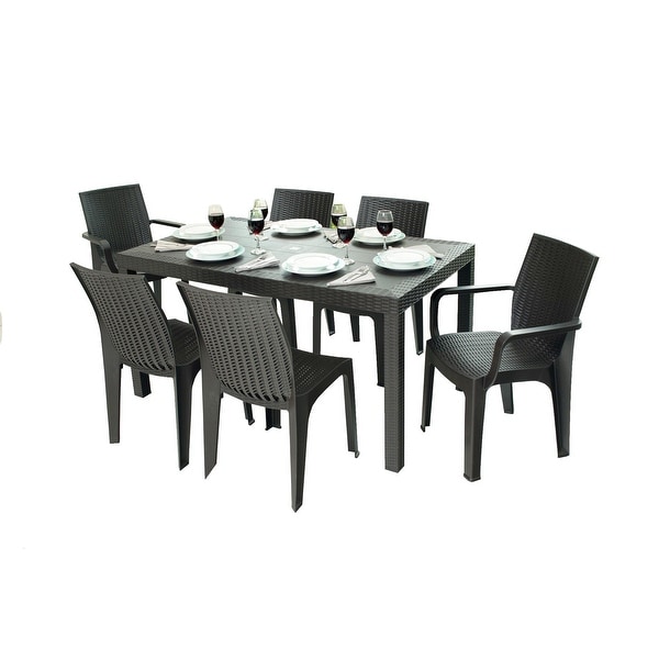 Inval Corsa 6Seat Dining Table and Chair Set.