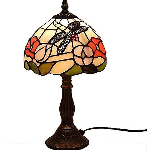 Dragonfly Stained Glass Table  Lamp