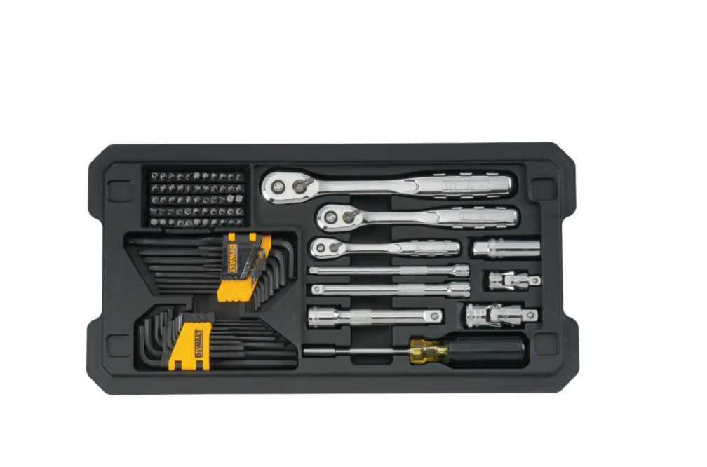 DEWALT DWMT45226H Mechanics Tool Set (226-Piece) with TOUGHSYSTEM 22 in. Medium Tool Box