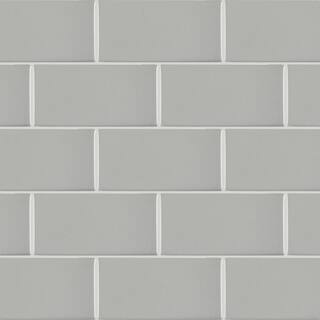 Daltile Restore 3 in. x 6 in. Glazed Ceramic Ash Gray Subway Tile (12.5 sq. ft.  case) X11436MOD1P2