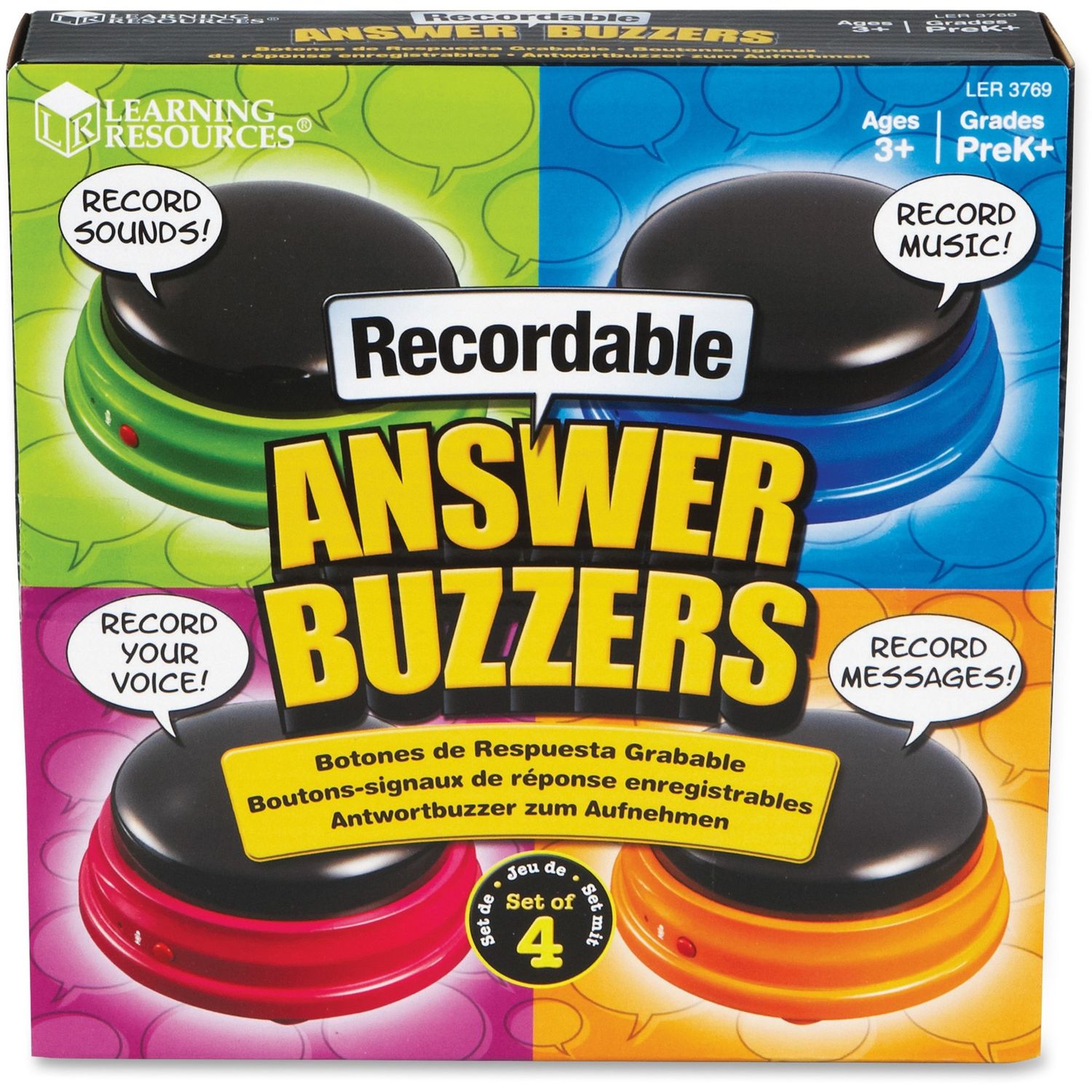 Recordable Answer Buzzers by Learning Resources LRN3769