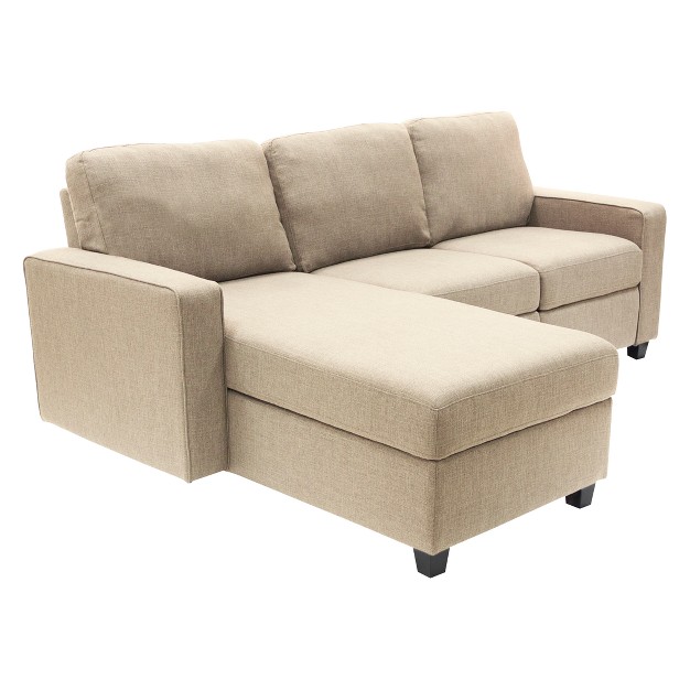 Palisades Reclining Sectional With Left Storage Chaise Serta