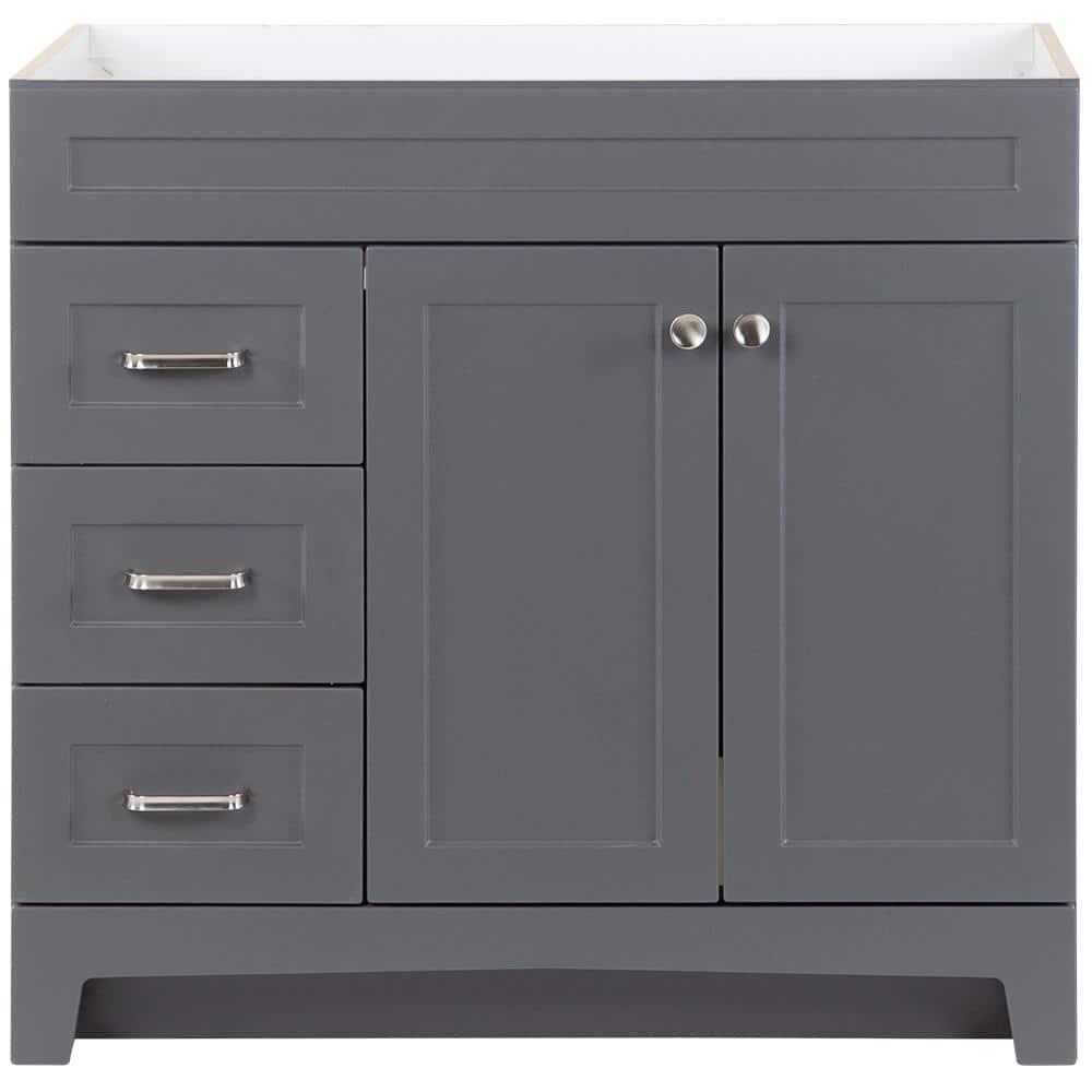 Home Decorators Collection Thornbriar 36 in W x 2152 in D x 342 in H Bath Vanity Cabinet Only in Cement