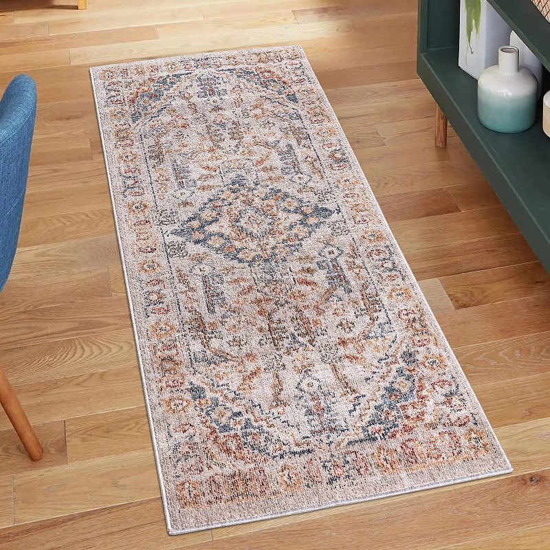 Madison Park Audrey Vintage Medallion Woven Area Rug