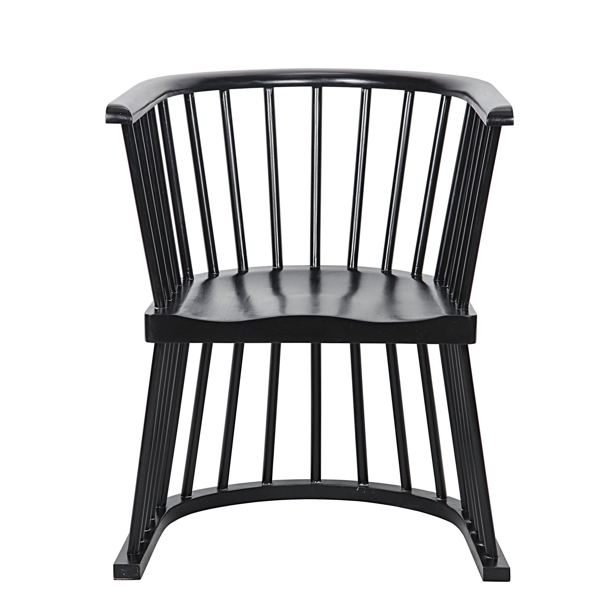 Amos Accent Chair Hand Rubbed Black