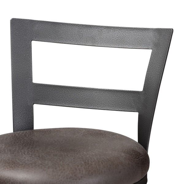 Carbon Loft Murdock Industrial Grey Fabric Pub Stool Set