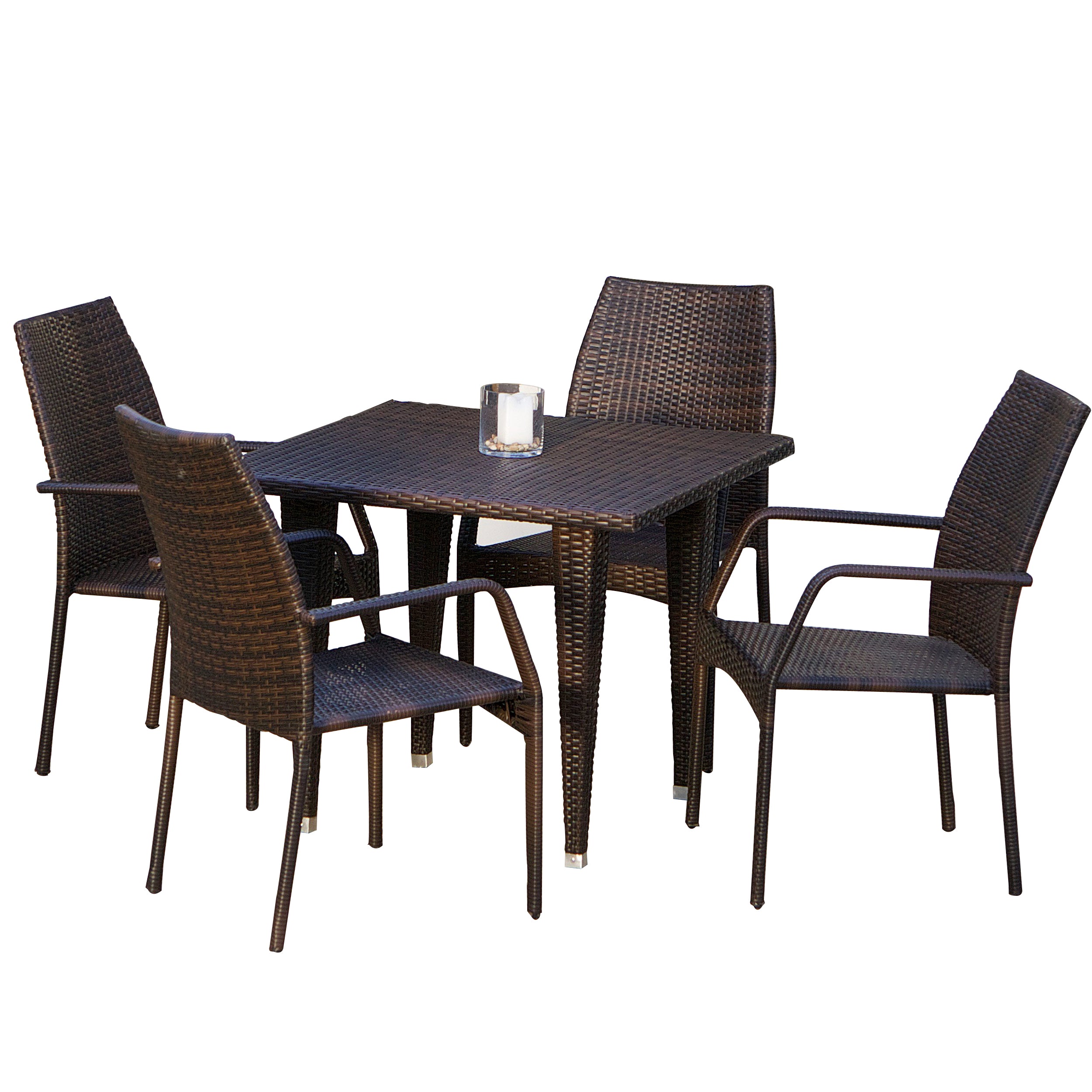 Michael 5 Piece Outdoor Wicker Dining Set