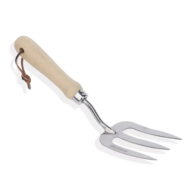 Outdoor Garden Tool Durable Plant Care Stainless Steel Ash Wood Hand Tools Weeding Fork