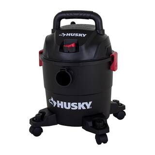 Husky 4 Gal. Poly WetDry Vac with Filter Hose and Accessories AT18303P-4A