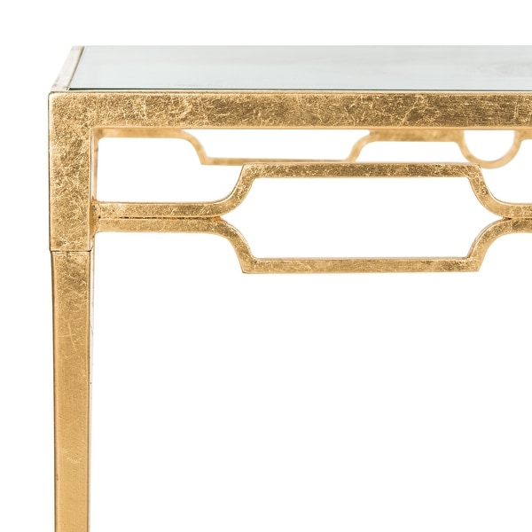 SAFAVIEH Lura Gold Leaf Retro Coffee Table