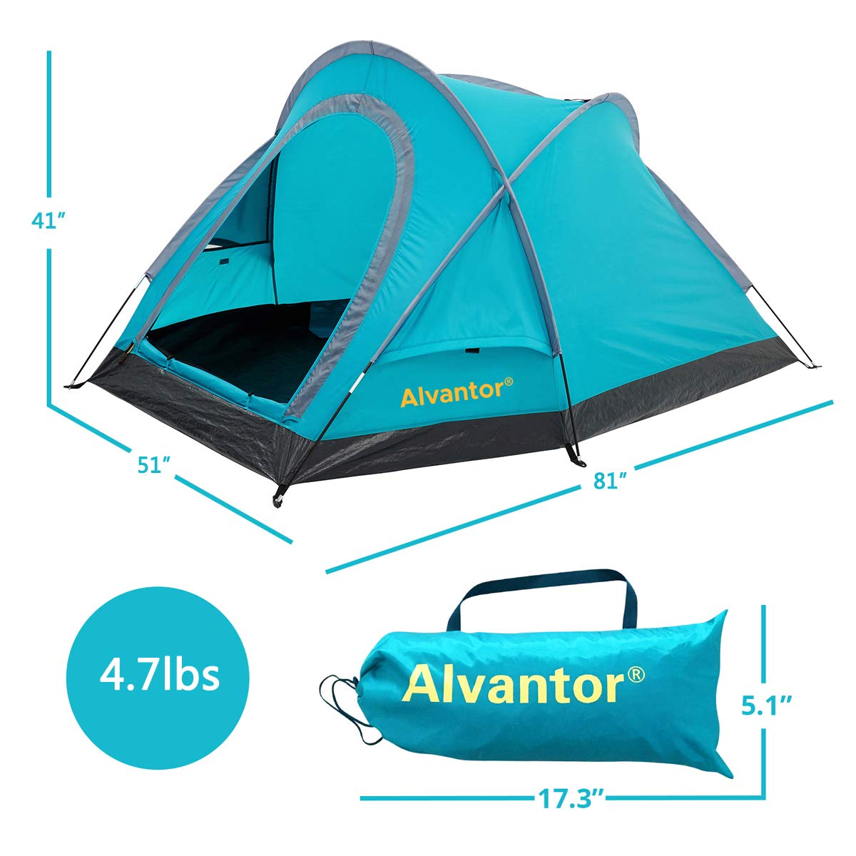 Alvantor 2-Person Camping Tent