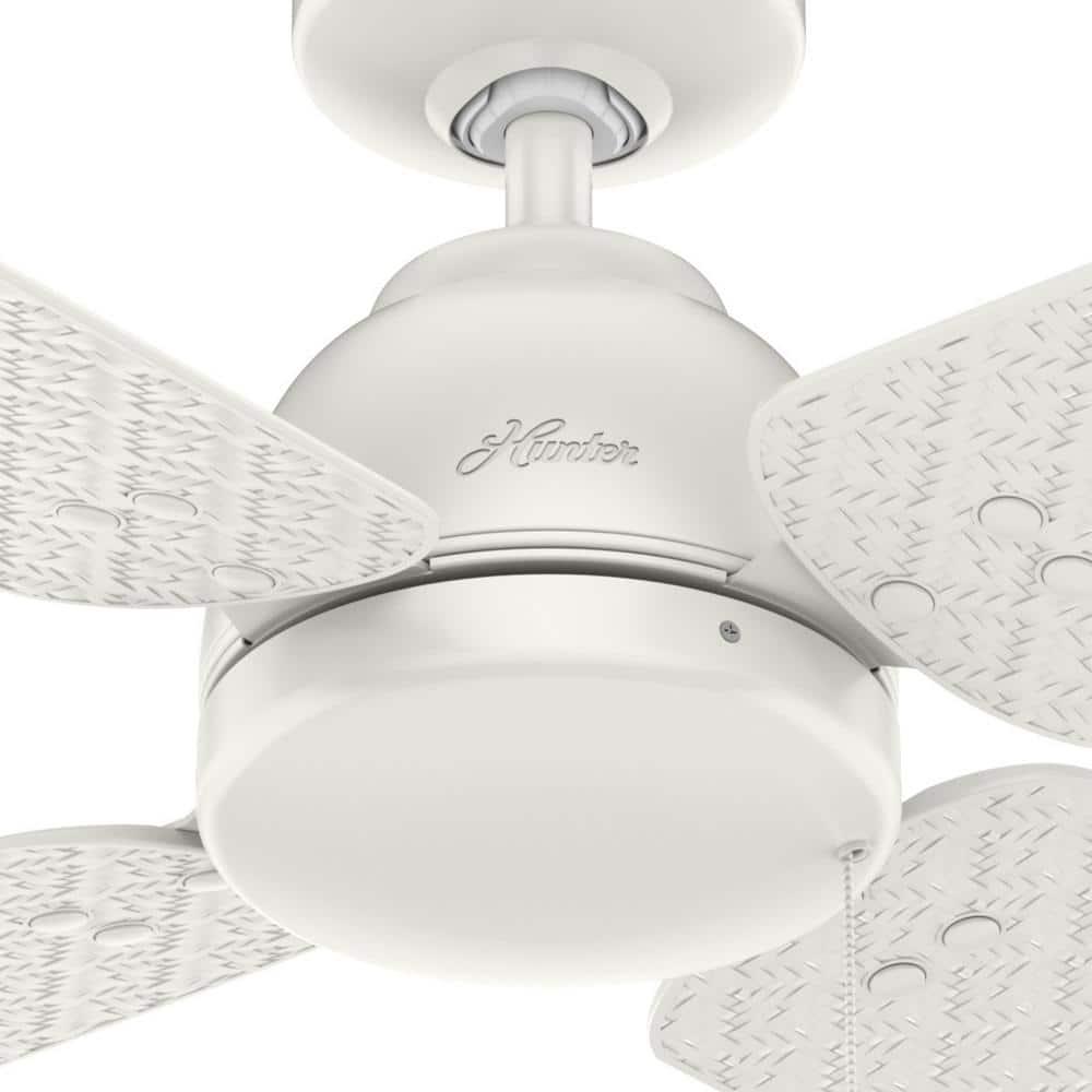 Hunter Sunnyvale 52 in IndoorOutdoor Fresh White Ceiling Fan