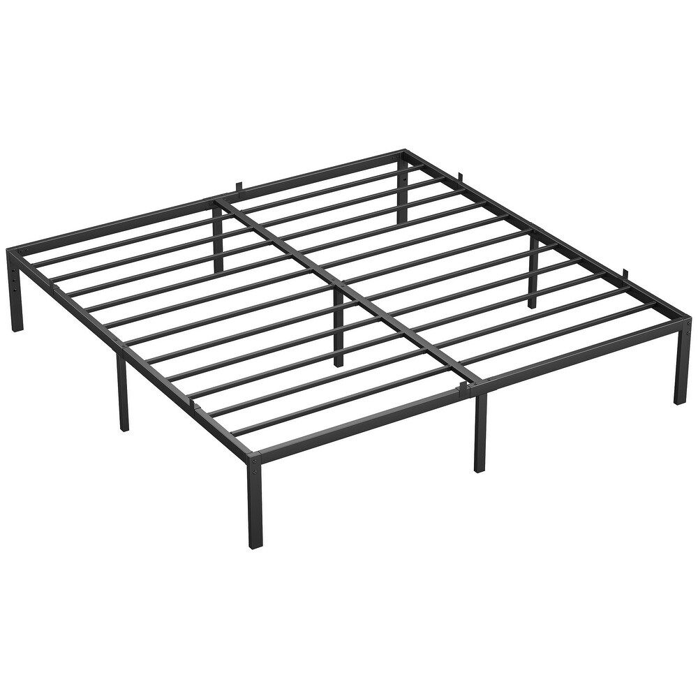 Modern Platform Bed Frame Geometric for Bedroom