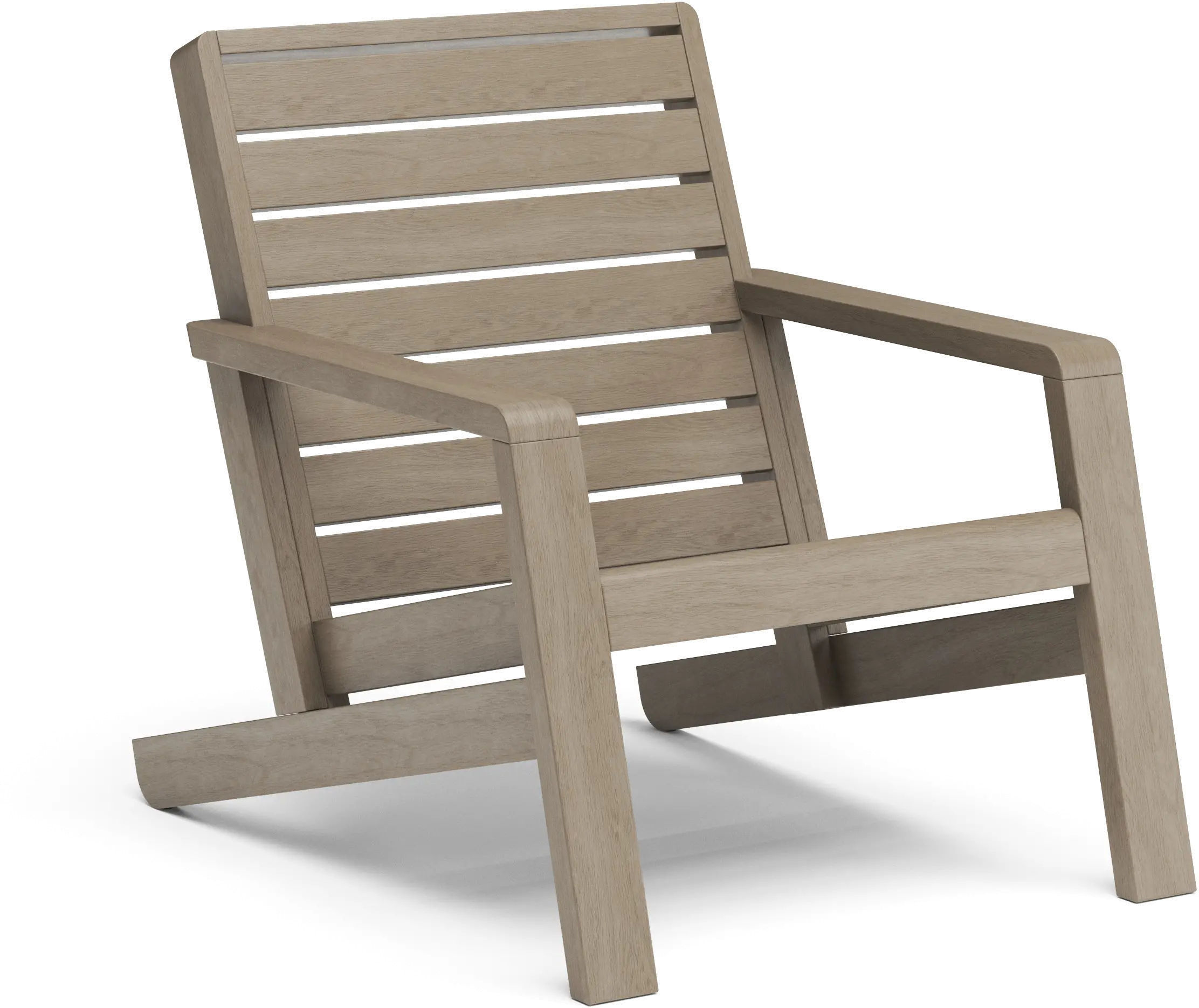 Sustain Brown Outdoor Lounge Chair with Ottoman